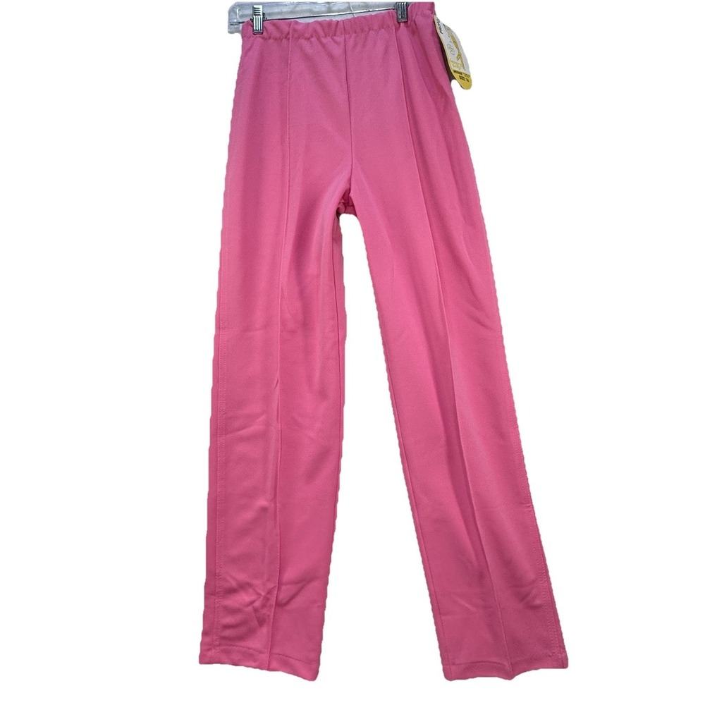 NWT Vintage 90's Pink‎ Pull On Dress Slacks Pants Women's 14 Made In USA Glam